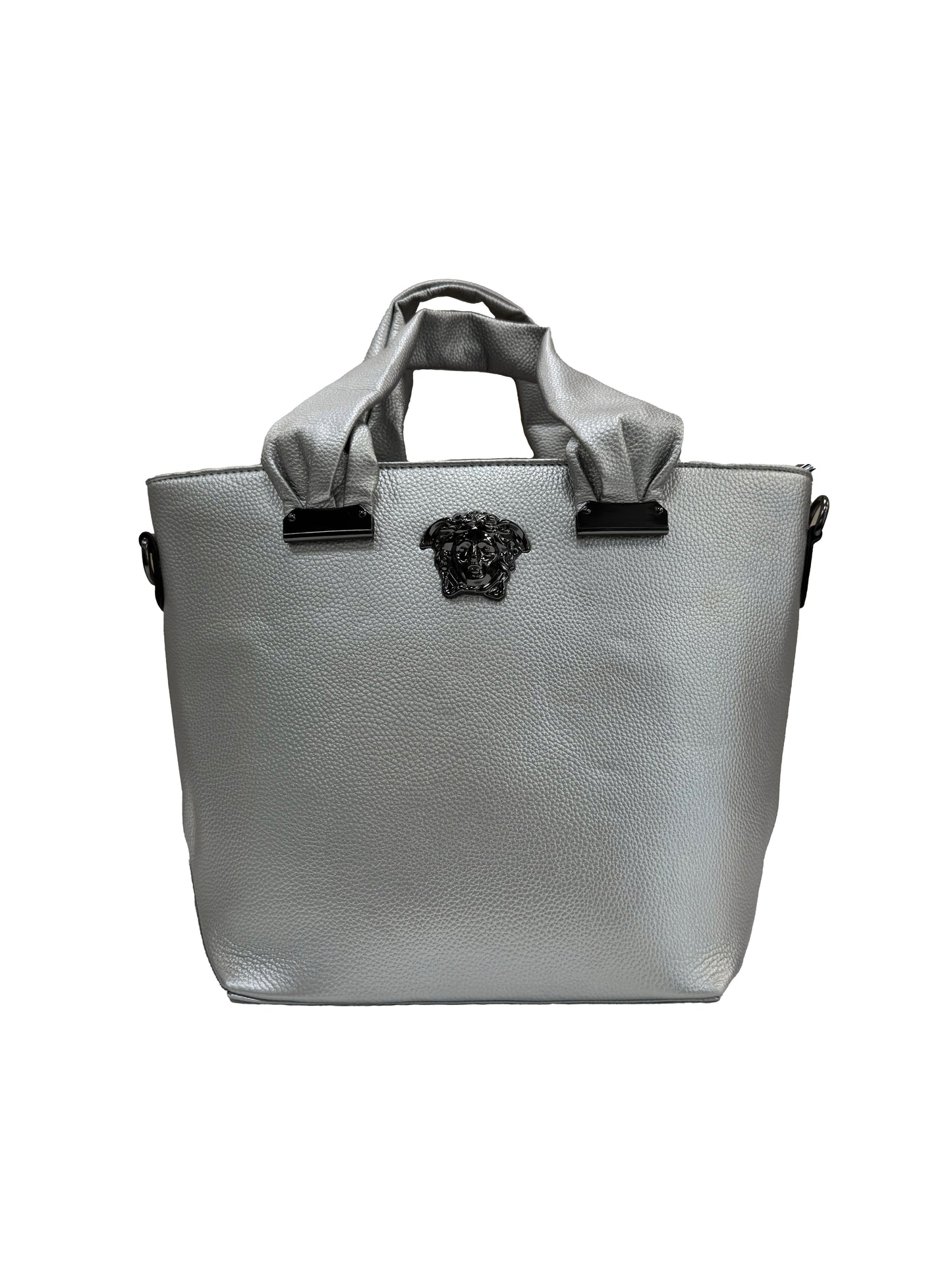 Silver Versace Tote Bag