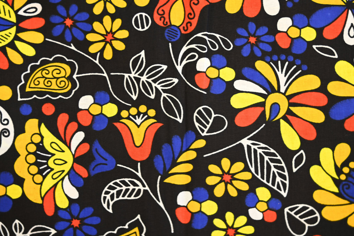 Fabric - Ankara Multicolored Flowers