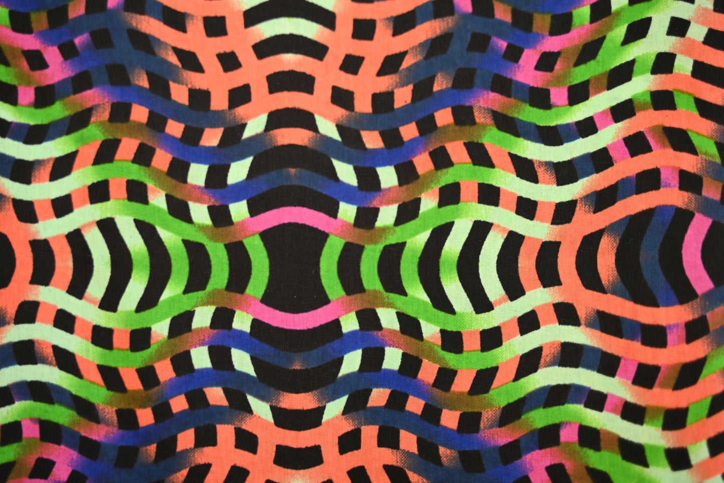 Fabric - Ankara Multicolored Wave Design