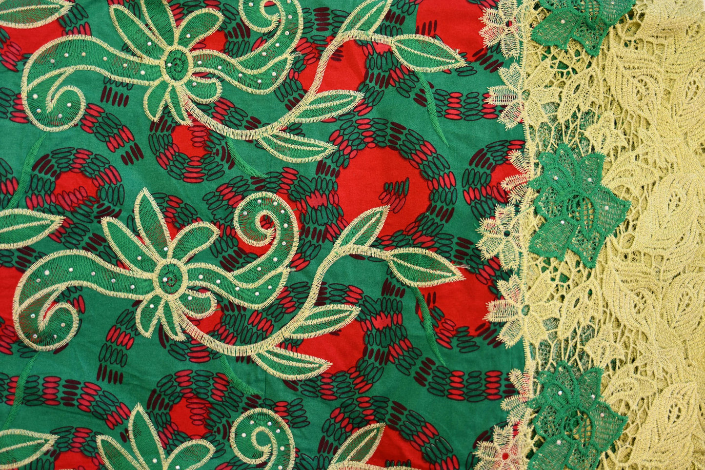 Fabric - Lace and Ankara Mix